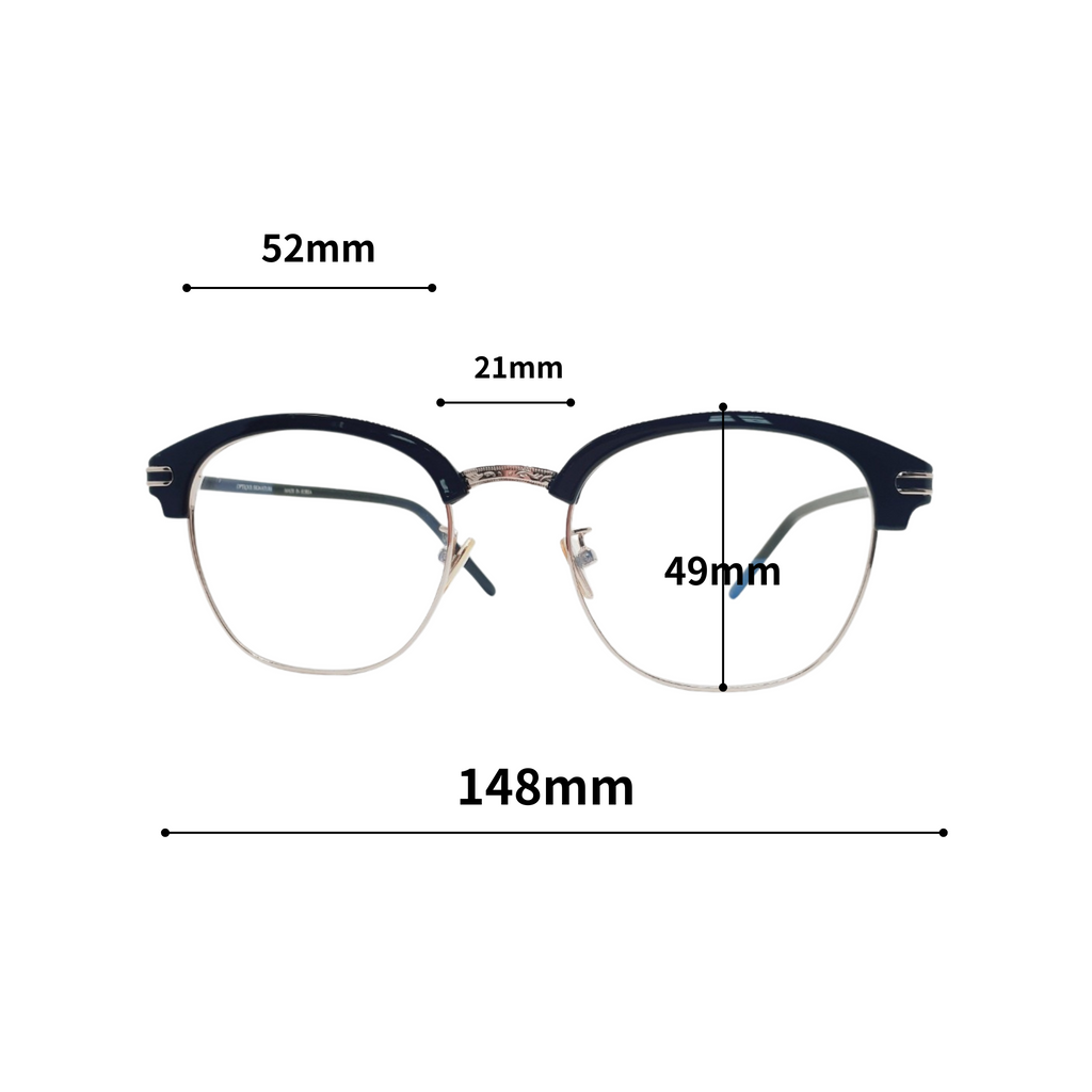 Semi-rimless Frame